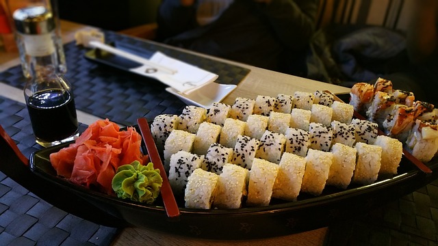 sushi w restauracji