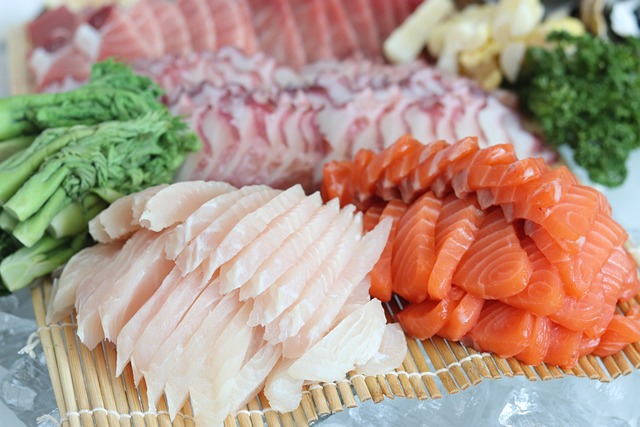 sashimi łosoś